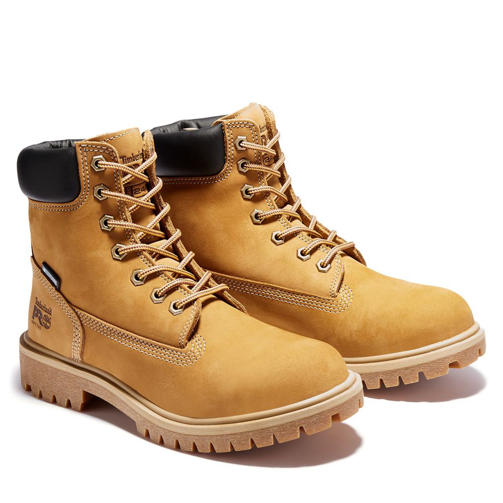 Timberland Μποτακια Εργασίας Γυναικεια Καφε - Pro® Direct Attach 6\" Soft Toe - Greece 2193804-FQ